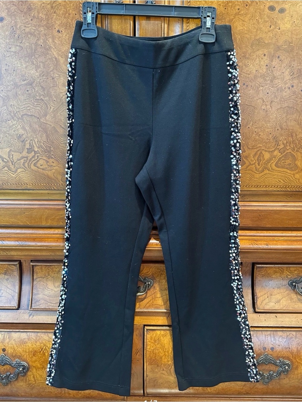 Nanette Lepore Black Pants with Sequin Sides